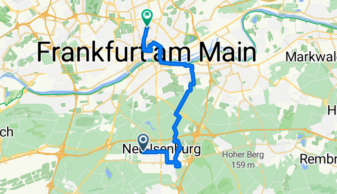 Dreieichstraße 17A to Falkensteiner Straße