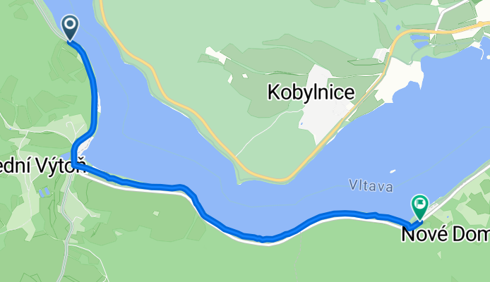 Silnice 16316, Přední Výtoň až Nové Domky, Lipno nad Vltavou
