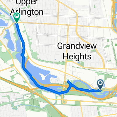 Scioto Trail, Columbus to W Fifth Ave, Marble Cliffhanger h