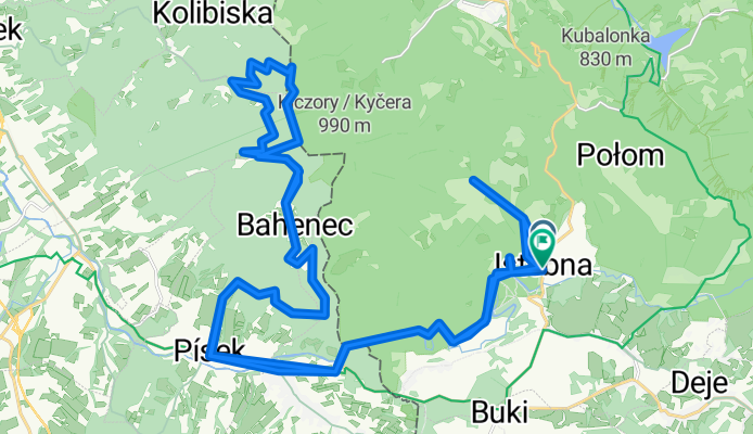 Istebna, Istebna až Istebna, Istebna