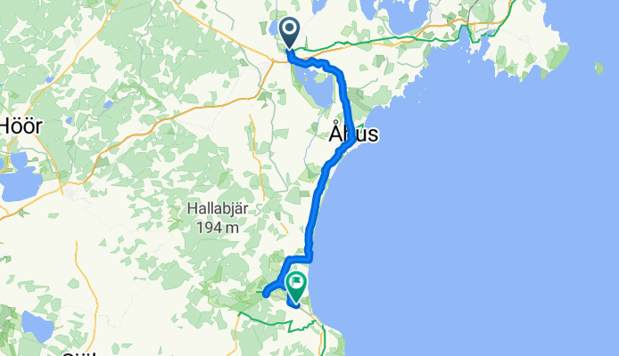 Västra boulevarden, Kristianstad to Ängdalavägen, Kivik