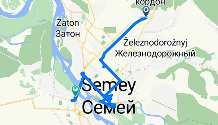 9й проезд, Семей до проспект Турлыханова, Семей