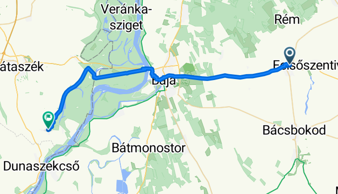 Széchenyi István utca, Csávoly - Sík utca, Báta