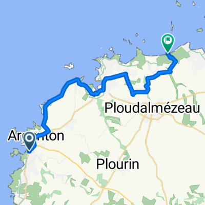 Rue de l'Europe, Porspoder nach Sentier de Grande Randonnée 34, Saint-Pabu