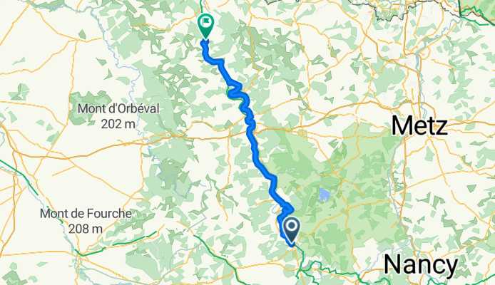 Commercy nach Dun-sur-Meuse