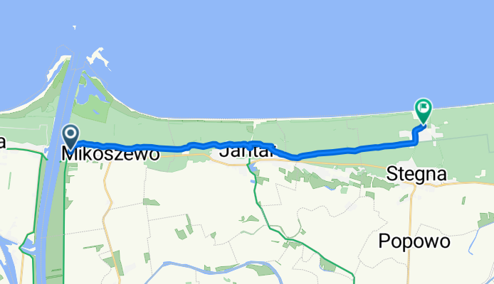 54.334, 18.946 nach 54.342, 19.119