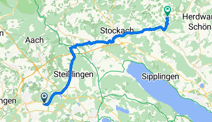 Alusingen-Weg, Singen (Hohentwiel) nach Am Josenberg, Hohenfels
