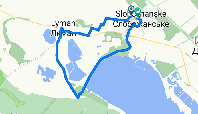 От вулиця Спортивна 7А до вулиця Спортивна 7а