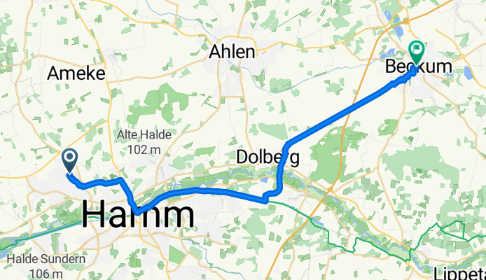 Friedrich-Ebert-Straße, Hamm nach Hühlstraße, Beckum