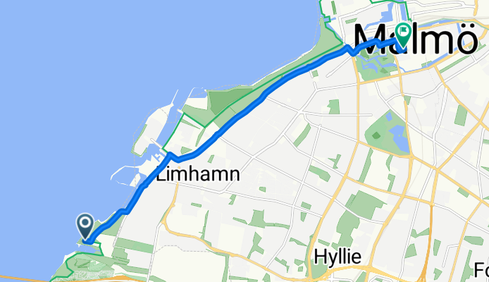 Hammars stig, Limhamn to Tegelgårdsgatan, Malmö