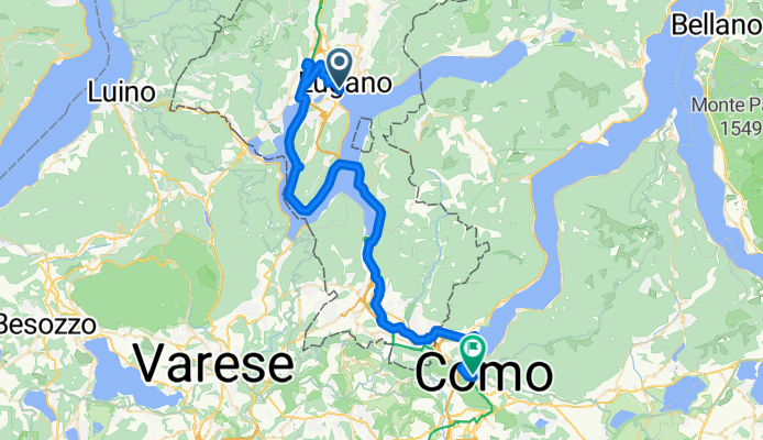 Via Montarina to Viale Fratelli Rosselli