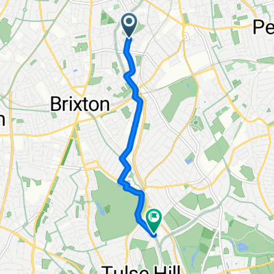 Knatchbull Road, London to Rosendale Road, London