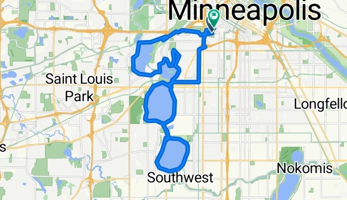 Willow St, Minneapolis to Spruce Pl, Minneapolis