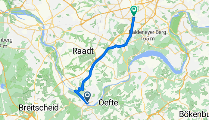 Promenadenweg, Essen nach Rüttenscheider Straße, Essen