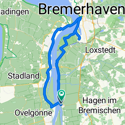 Route in Hagen im Bremischen