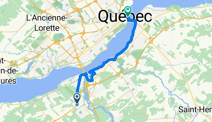 From Lévis to Quebec