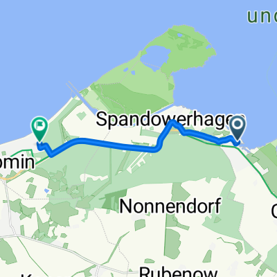 5aFähre Anlegestelle (Fährterminal) bis Lubmin 9 km