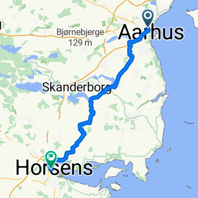Ny Munkegade, Aarhus C to Banegårdsgade, Horsens
