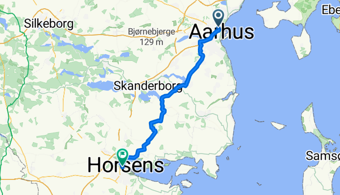 Ny Munkegade, Aarhus C to Banegårdsgade, Horsens