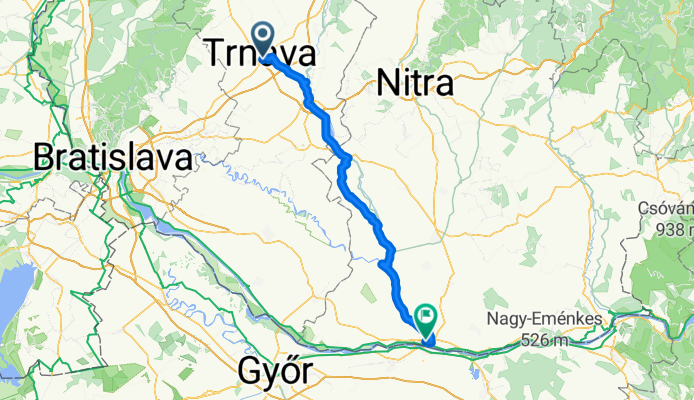 Tyrnau - Komárom