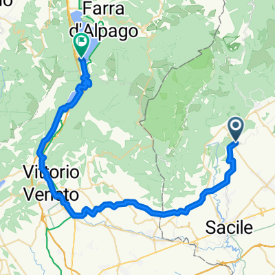 Via Pordenone, Polcenigo a Santa Croce del Lago, Alpago