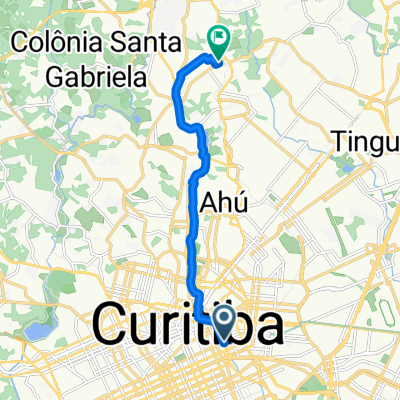 De Avenida Visconde de Guarapuava a Rua Charles Darwin