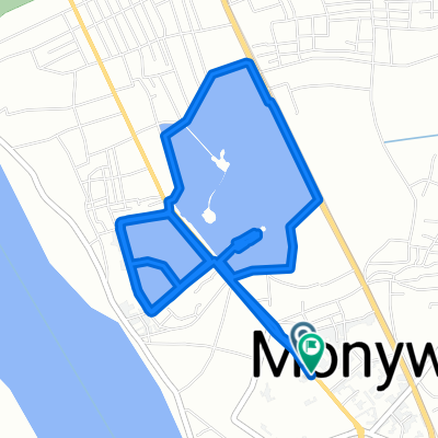 Bogyoke Aung San Road, Monywa to Kyaung Street, Monywa