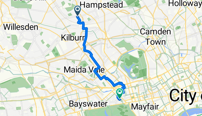 Hillfield Road to La Maritxu Connaught - Basque Cheesecake 12 Connaught St, St George's Fields, London W2 2AF London