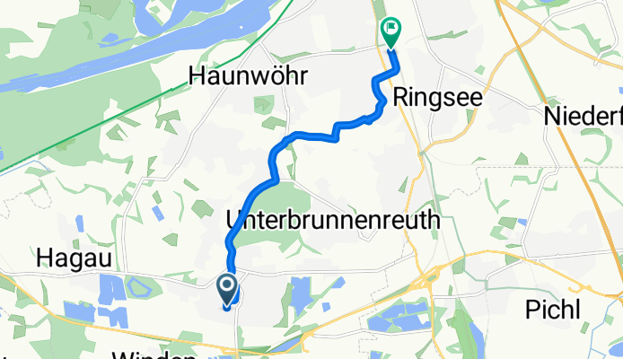 Vogelweidestraße, Ingolstadt nach Bahnhofstraße, Ingolstadt