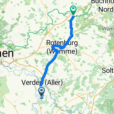 Große Straße, Dörverden nach Bahnhofstraße, Sittensen