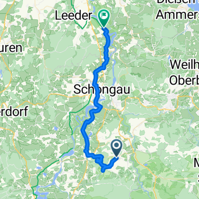 2.Tag Kirchbergstraße, Wildsteig nach Via Claudia, Denklingen