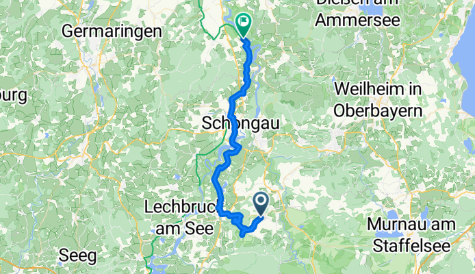 2.Tag Kirchbergstraße, Wildsteig nach Via Claudia, Denklingen