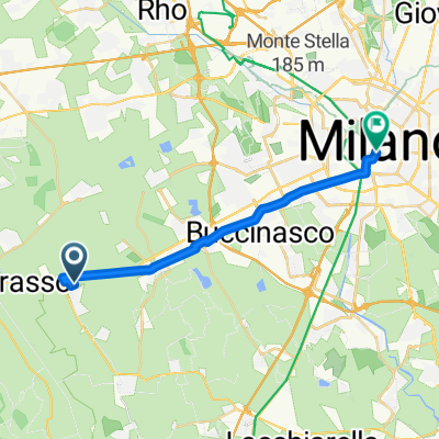 Da Via Lombardia a Piazza del Duomo