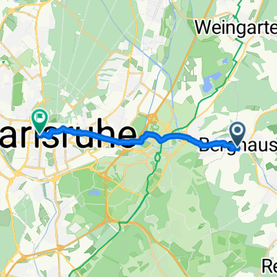 Lindenstraße, Pfinztal nach Amalienstraße, Karlsruhe