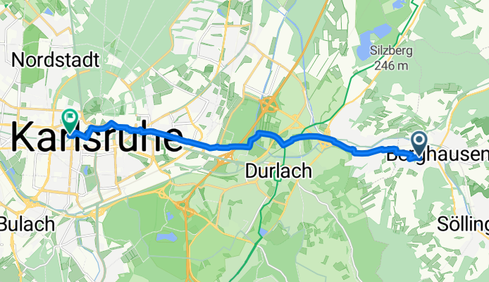 Lindenstraße, Pfinztal nach Amalienstraße, Karlsruhe