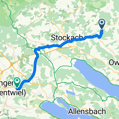 Kahlweg, Hohenfels nach Alusingen-Weg, Singen (Hohentwiel)