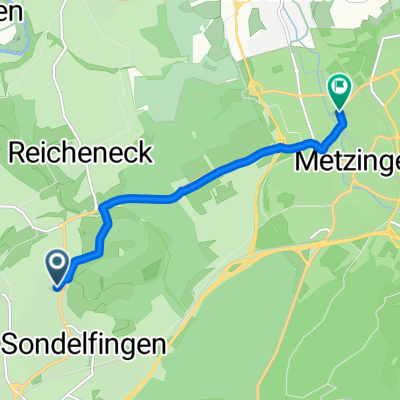 Reichenecker Straße nach Friedrich-Münzinger-Straße