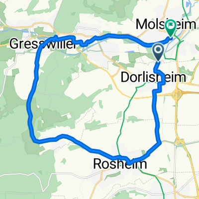Chemin de Dorlisheim, Molsheim à Rue Sainte-Odile, Molsheim