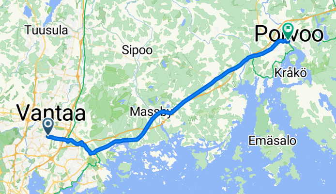 Jokipoikasenkaari, Helsinki to Jokikatu, Porvoo