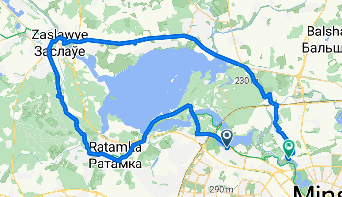 Ратомская улица, Минск до Центральный, Минск