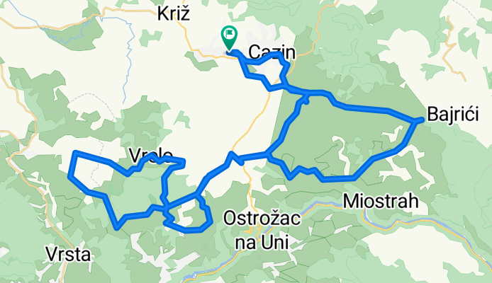 Žrtava Domovinskog rata, Cazin to Žrtava Domovinskog rata, Cazin