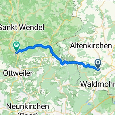 Höcherbergstraße, Schönenberg-Kübelberg nach Erbbiegel, St. Wendel