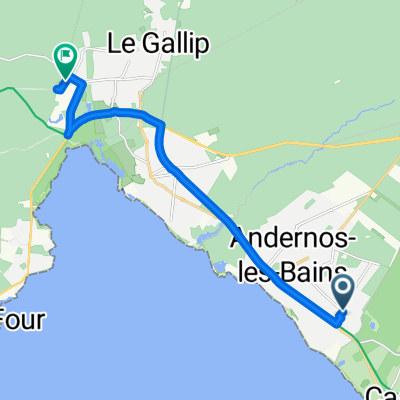 Rue des Myosotis, Andernos-les-Bains à Avenue du Grand Crohot, Lège-Cap-Ferret