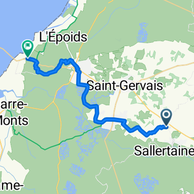 Chemin du Creuset, Sallertaine nach Route du Gois, Beauvoir-sur-Mer