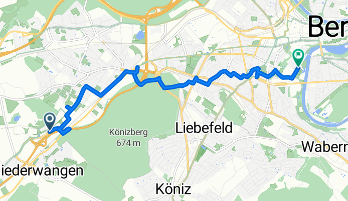 Hüsliackerstrasse nach Aarstrasse