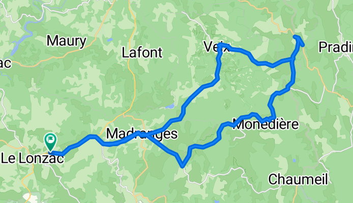 Le Lonzac - 35km - Col de Lestards