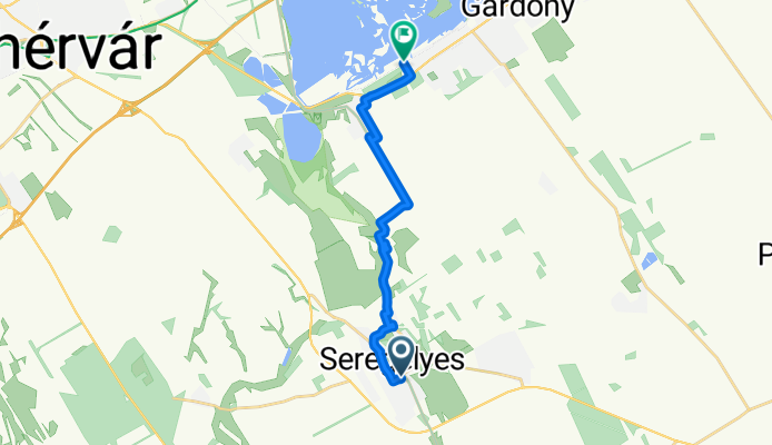 Templom köz, Seregélyes nach Chernel István utca, Gárdony
