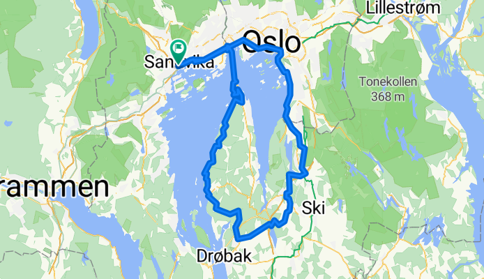 Claude Monets alle, Sandvika to Claude Monets alle, Sandvika