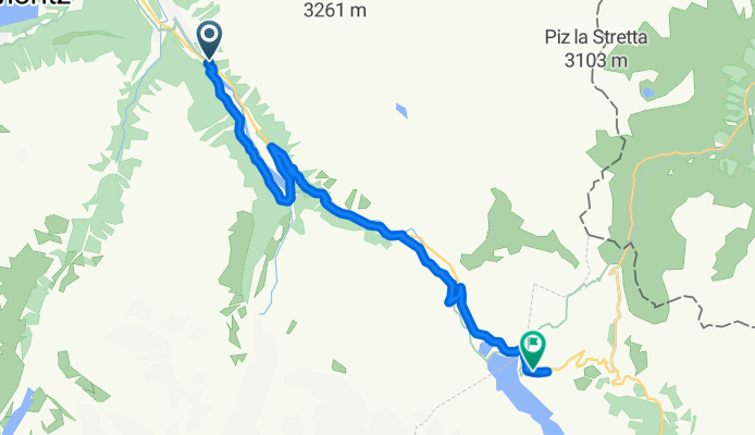 Via da Bernina, Pontresina nach Via Dal Bernina, Ospizio Bernina