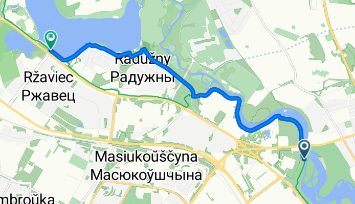 Центральный, Минск до проспект Победителей, Минск